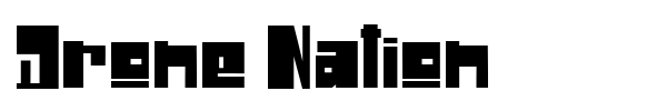 Drone Nation font preview